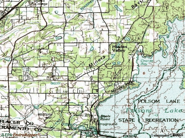 Zip code 95746 topographic map