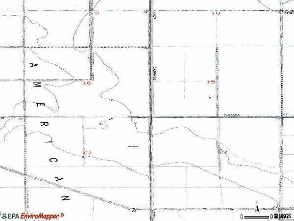 Zip code 95836 topographic map