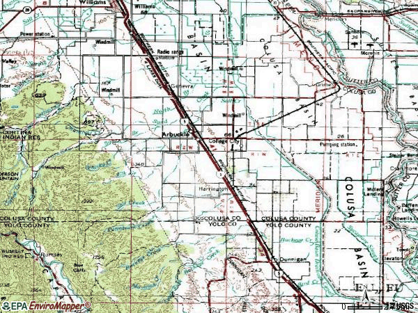 Zip code 95912 topographic map