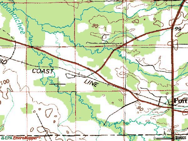 Zip code 36031 topographic map