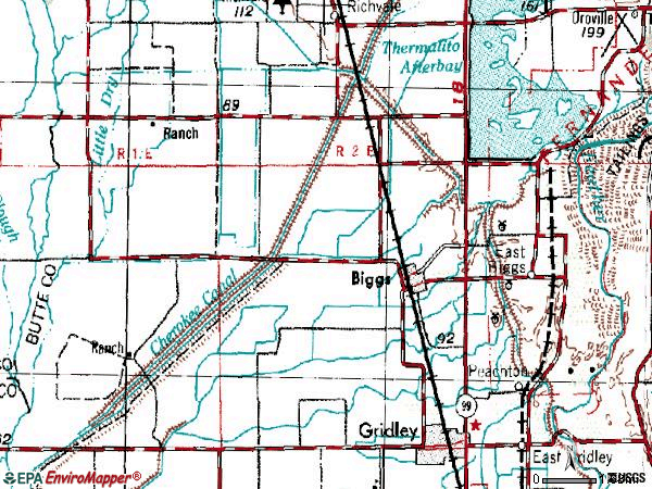 Zip code 95917 topographic map