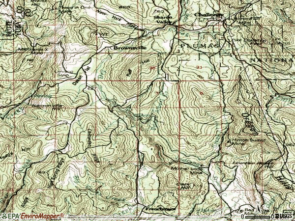 Zip code 95919 topographic map