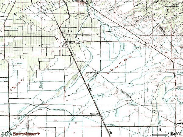 Zip code 95938 topographic map
