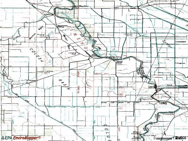 Zip code 95950 topographic map