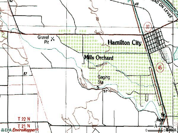 Zip code 95951 topographic map