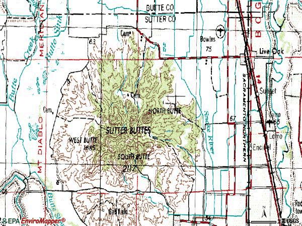 Zip code 95953 topographic map