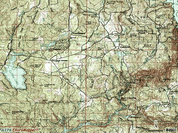 Zip code 95962 topographic map