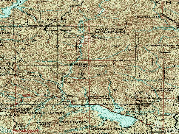 Zip code 96033 topographic map