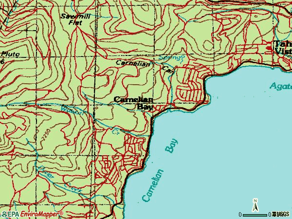 Zip code 96140 topographic map