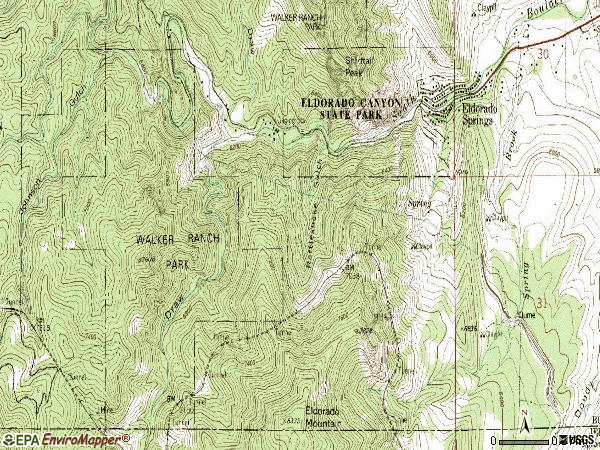 Zip code 80025 topographic map