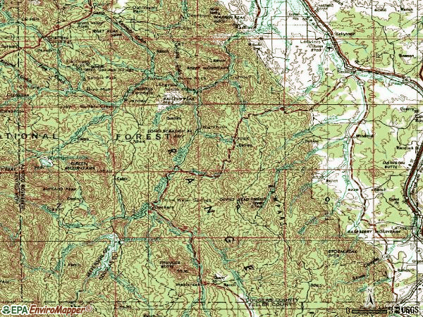 Zip code 80135 topographic map