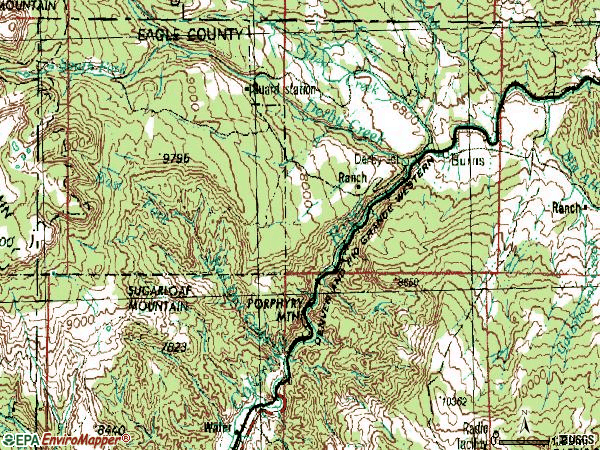 Zip code 80426 topographic map