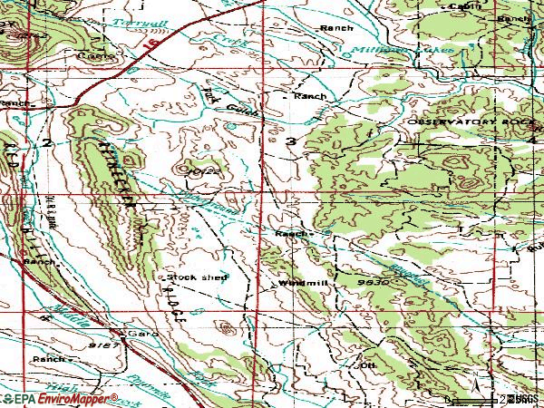 Zip code 80432 topographic map