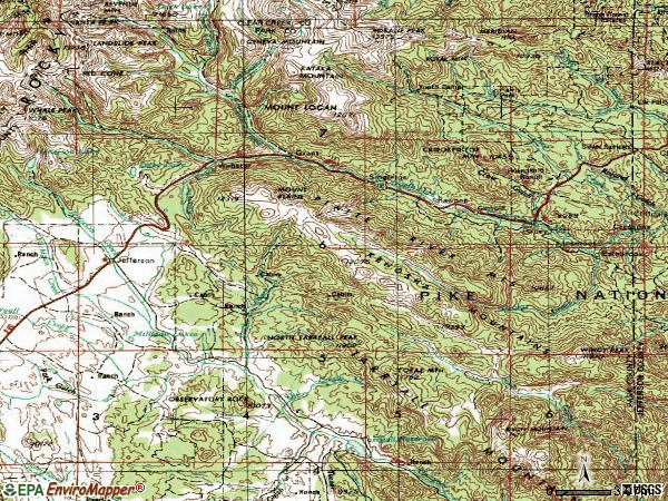 Zip code 80448 topographic map