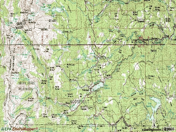 Zip code 80466 topographic map