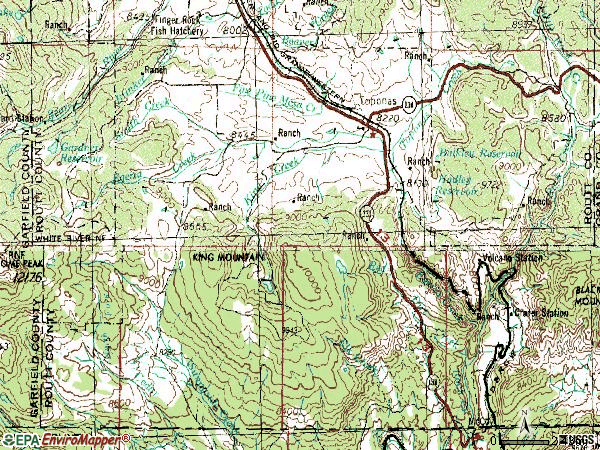 Zip code 80479 topographic map