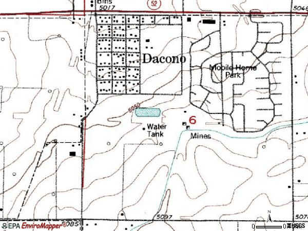 Zip code 80514 topographic map