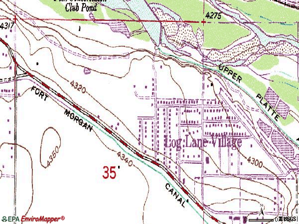Zip code 80705 topographic map