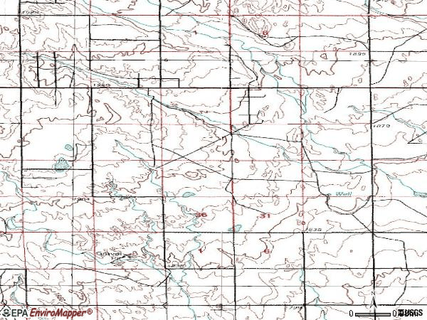 Zip code 80930 topographic map