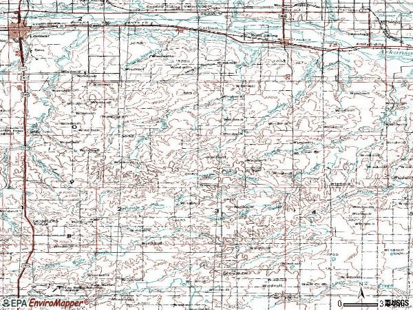 Zip code 81041 topographic map