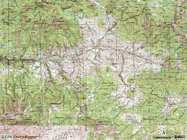 Zip code 81230 topographic map