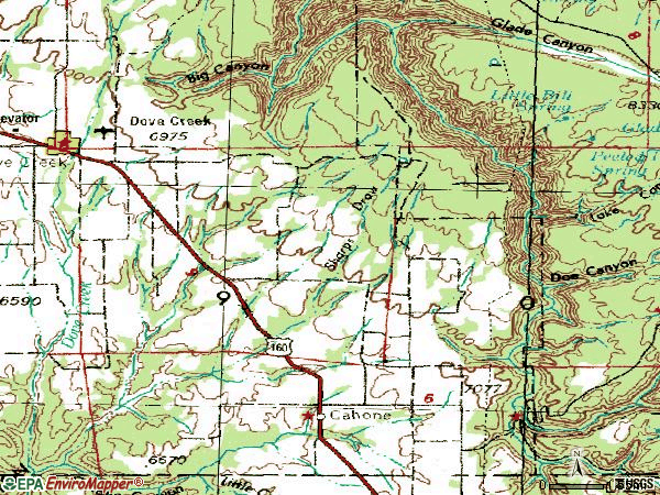 Zip code 81320 topographic map