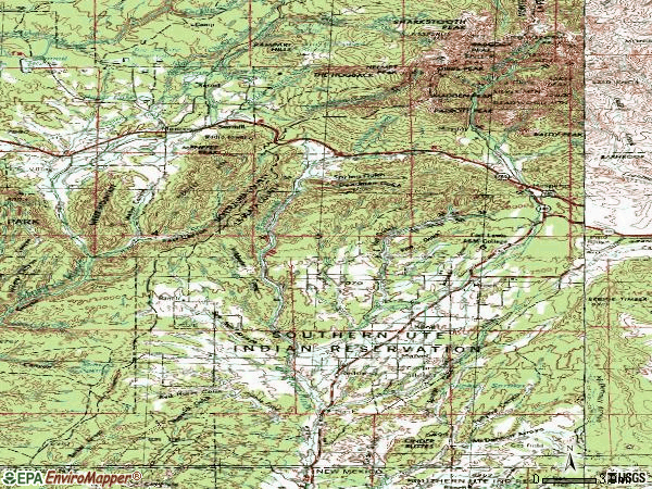 Zip code 81326 topographic map