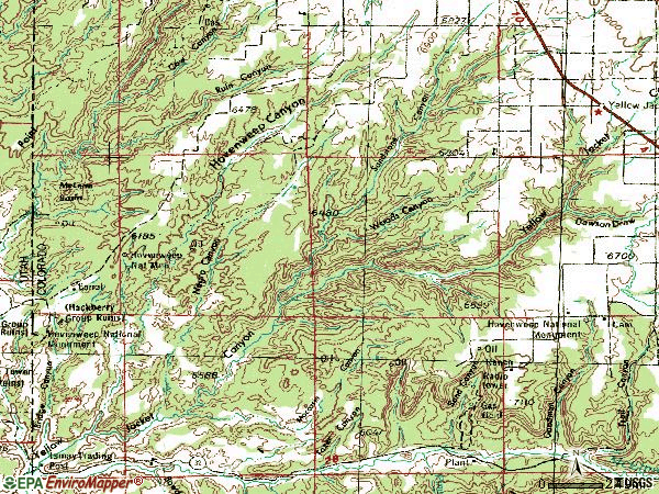 Zip code 81335 topographic map