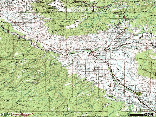 Zip code 81416 topographic map
