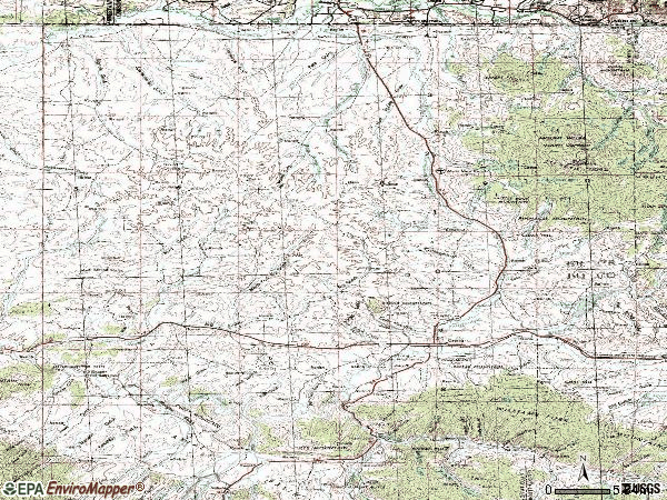 Zip code 81625 topographic map