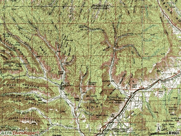 Zip code 81635 topographic map