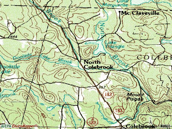 Zip code 06021 topographic map
