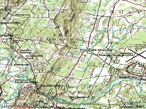Zip code 06026 topographic map