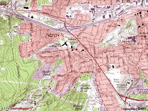 Zip code 06052 topographic map