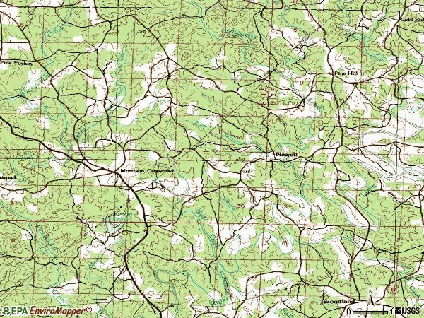 Zip code 36270 topographic map