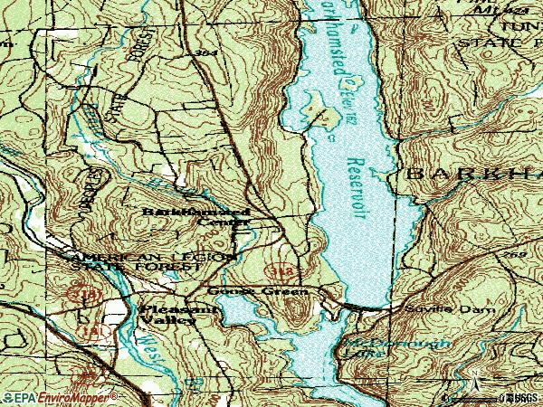 Zip code 06063 topographic map