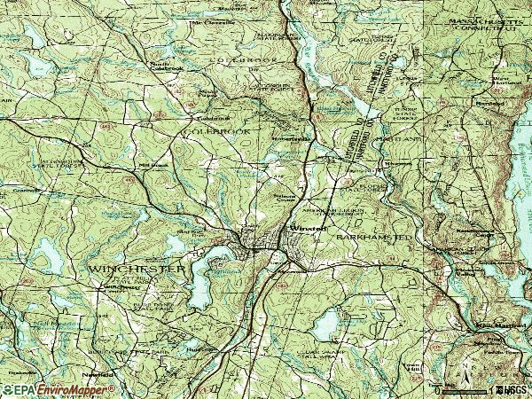 Zip code 06098 topographic map
