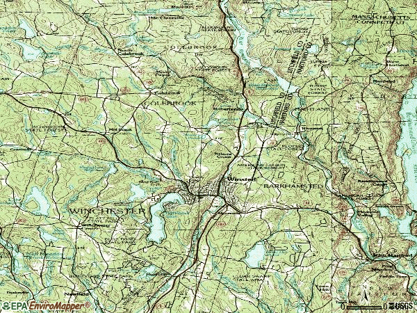 Zip code 06105 topographic map