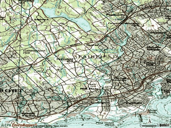 Zip code 06430 topographic map