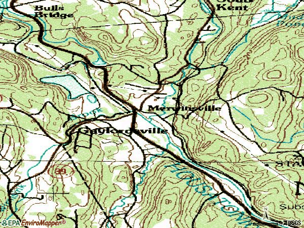 Zip code 06755 topographic map