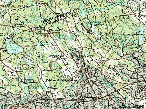 Zip code 06840 topographic map