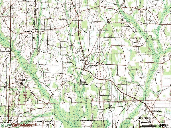 Zip code 36320 topographic map