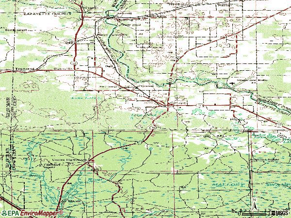 Zip code 32066 topographic map