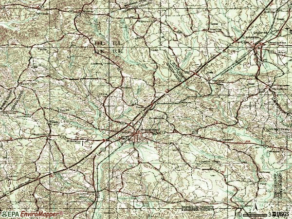 Zip code 36401 topographic map