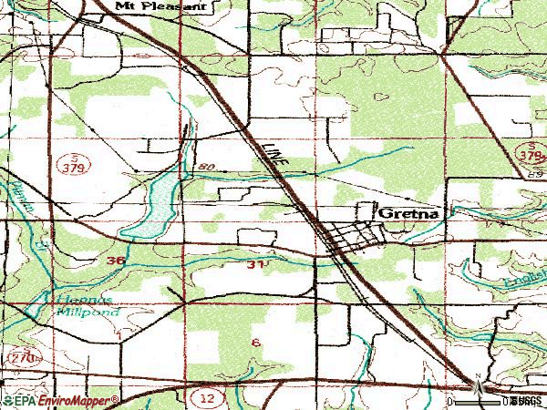 Zip code 32332 topographic map