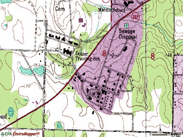 Zip code 32447 topographic map