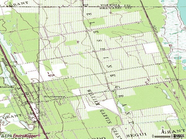 Zip code 32775 topographic map