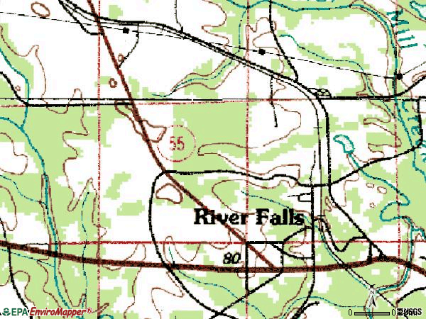 Zip code 36476 topographic map