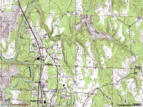 Zip code 35091 topographic map