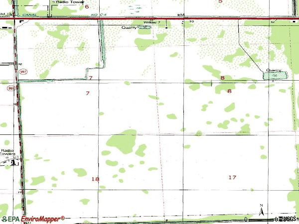Zip code 33194 topographic map